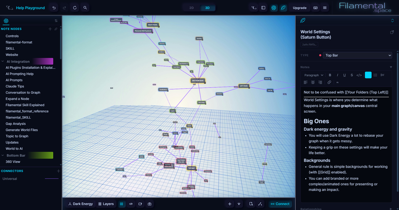 Filamental screenshot