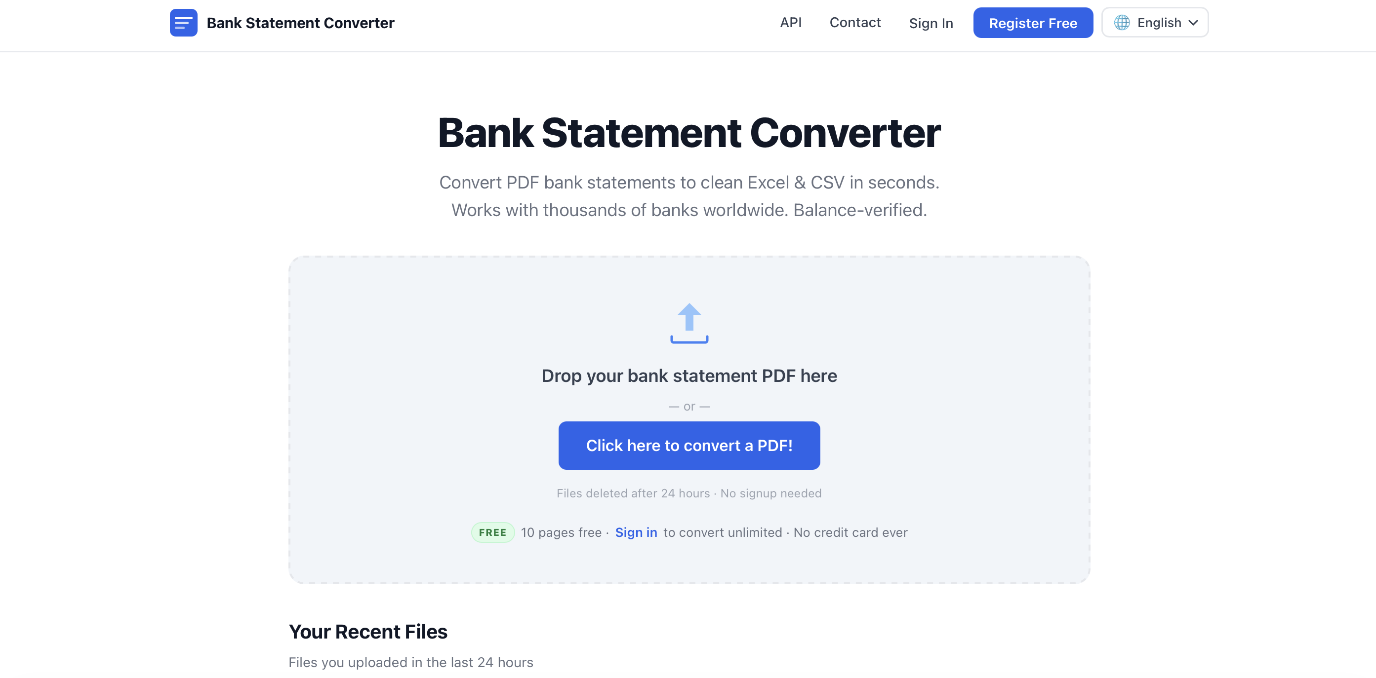 Bank Statement Engine screenshot