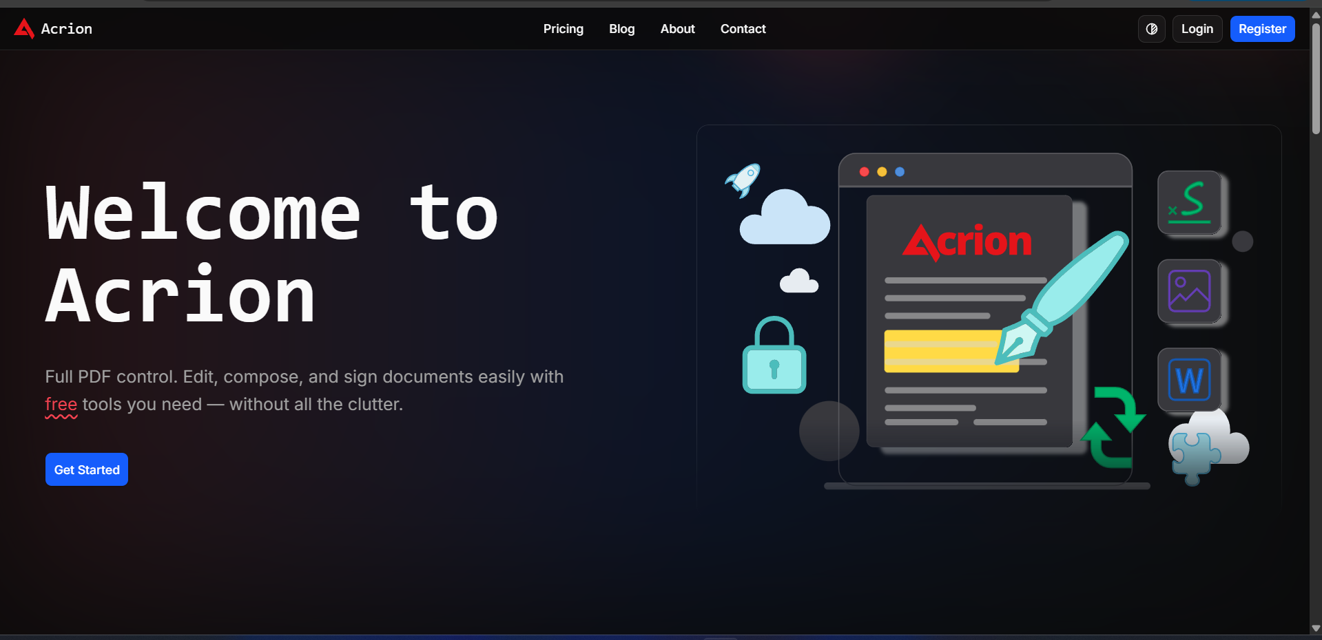 Acrion screenshot