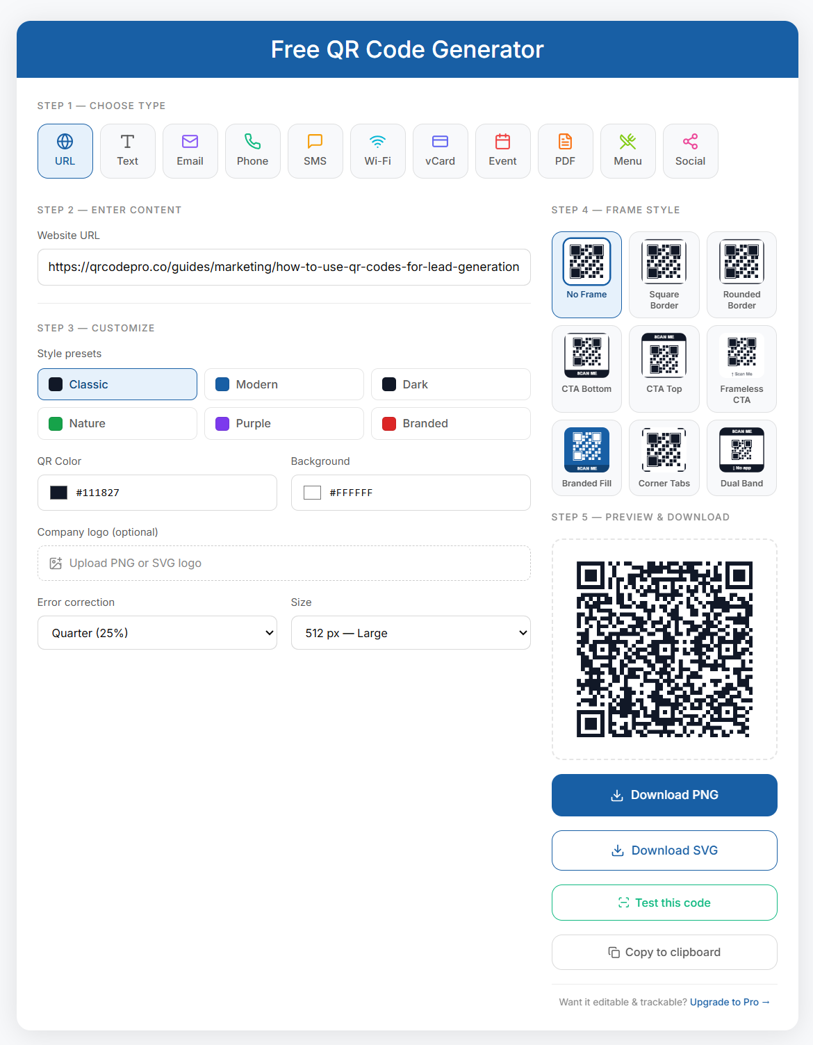 QR Code Pro screenshot
