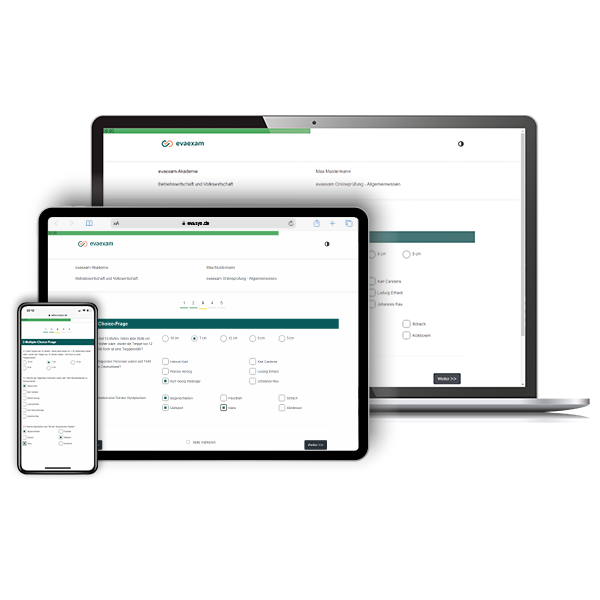 evaexam screenshot
