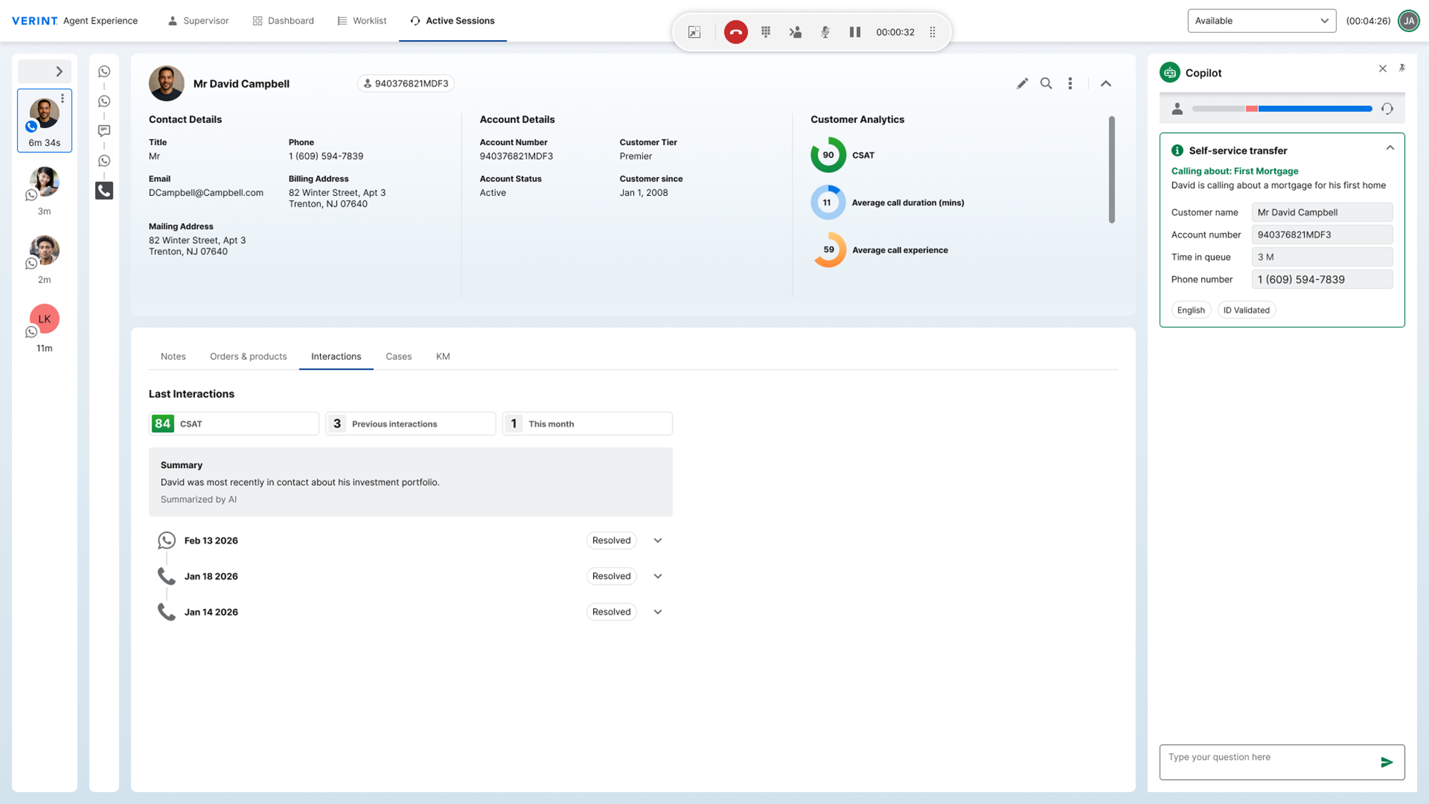 Verint Copilot Bots screenshot