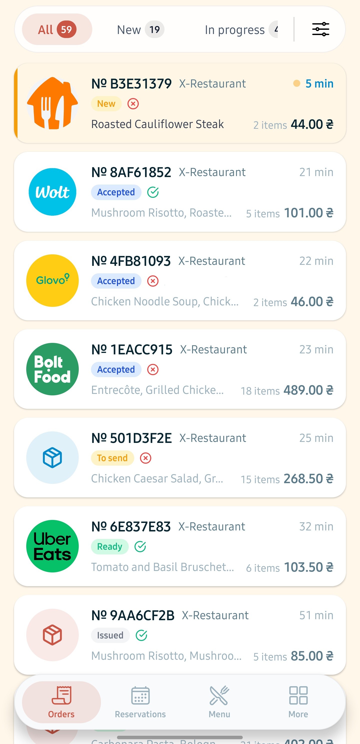RESTOBOT screenshot