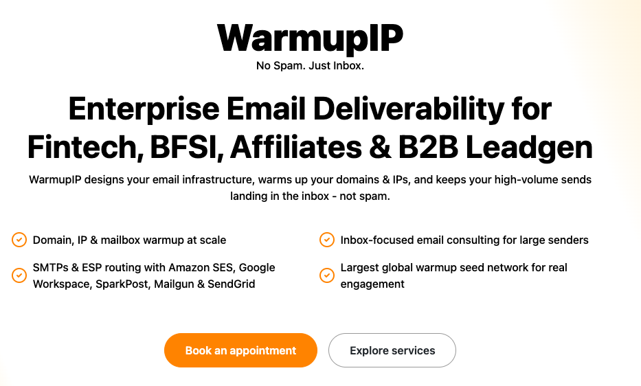 WarmupIP screenshot