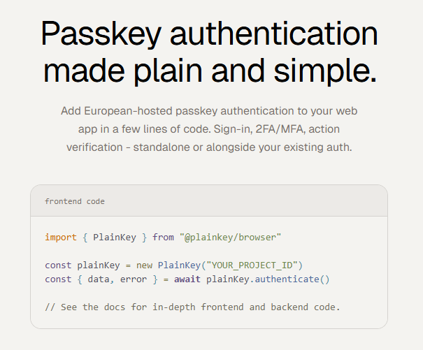 PlainKey screenshot