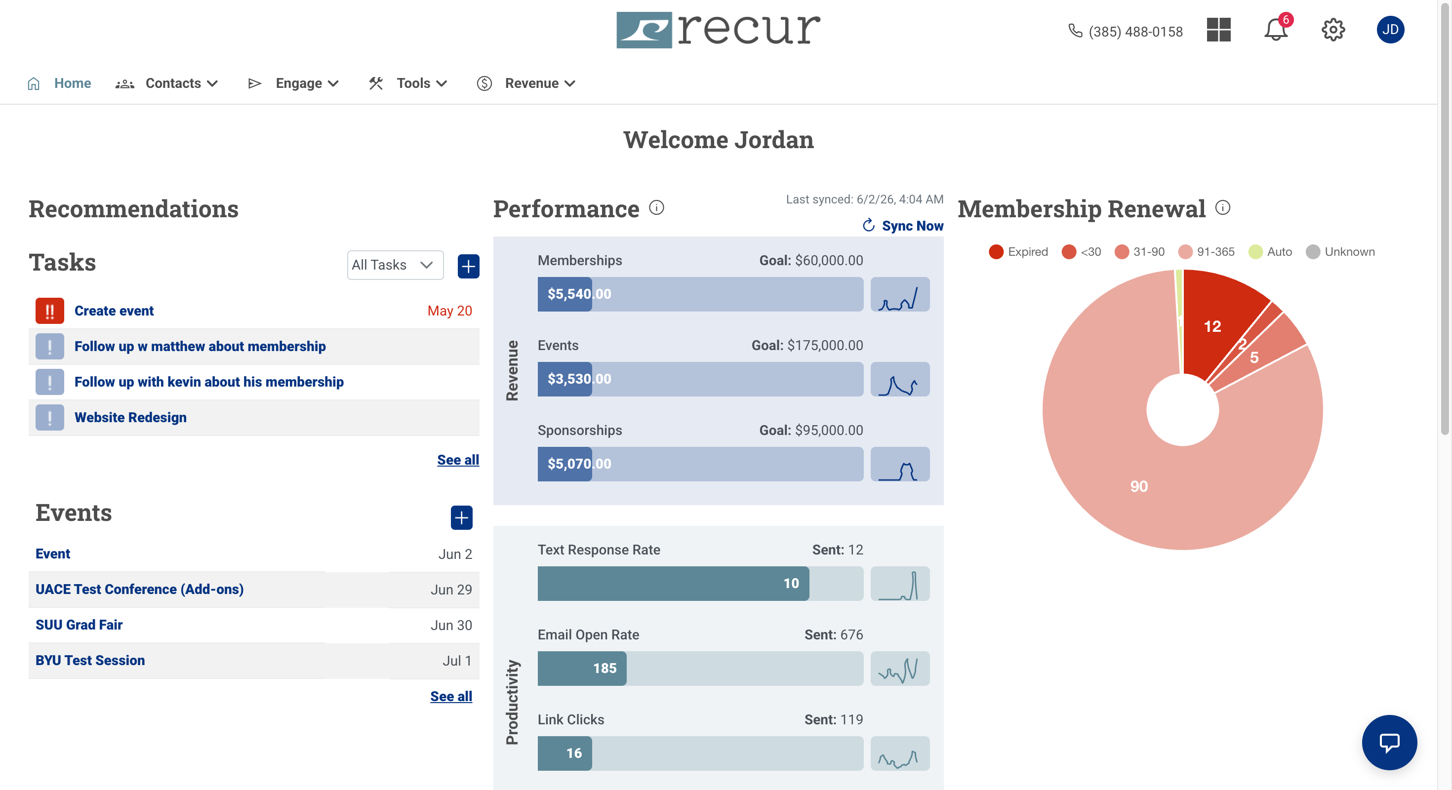 Recur screenshot