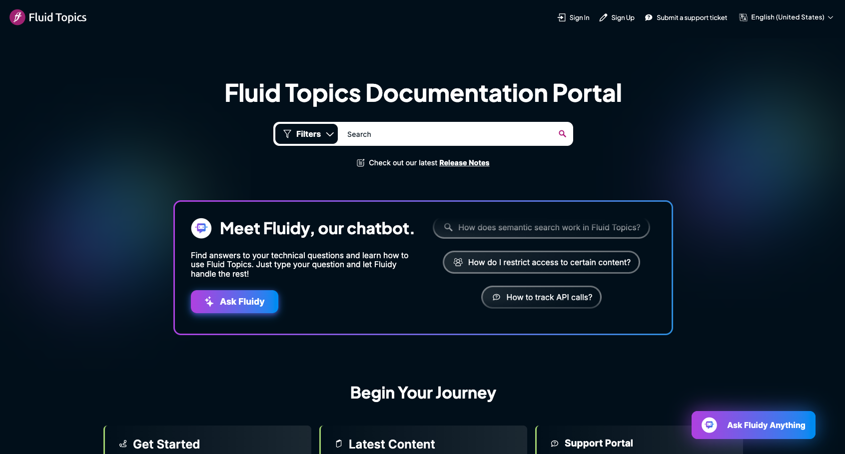 Fluid Topics screenshot
