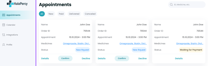 Halopercy screenshot