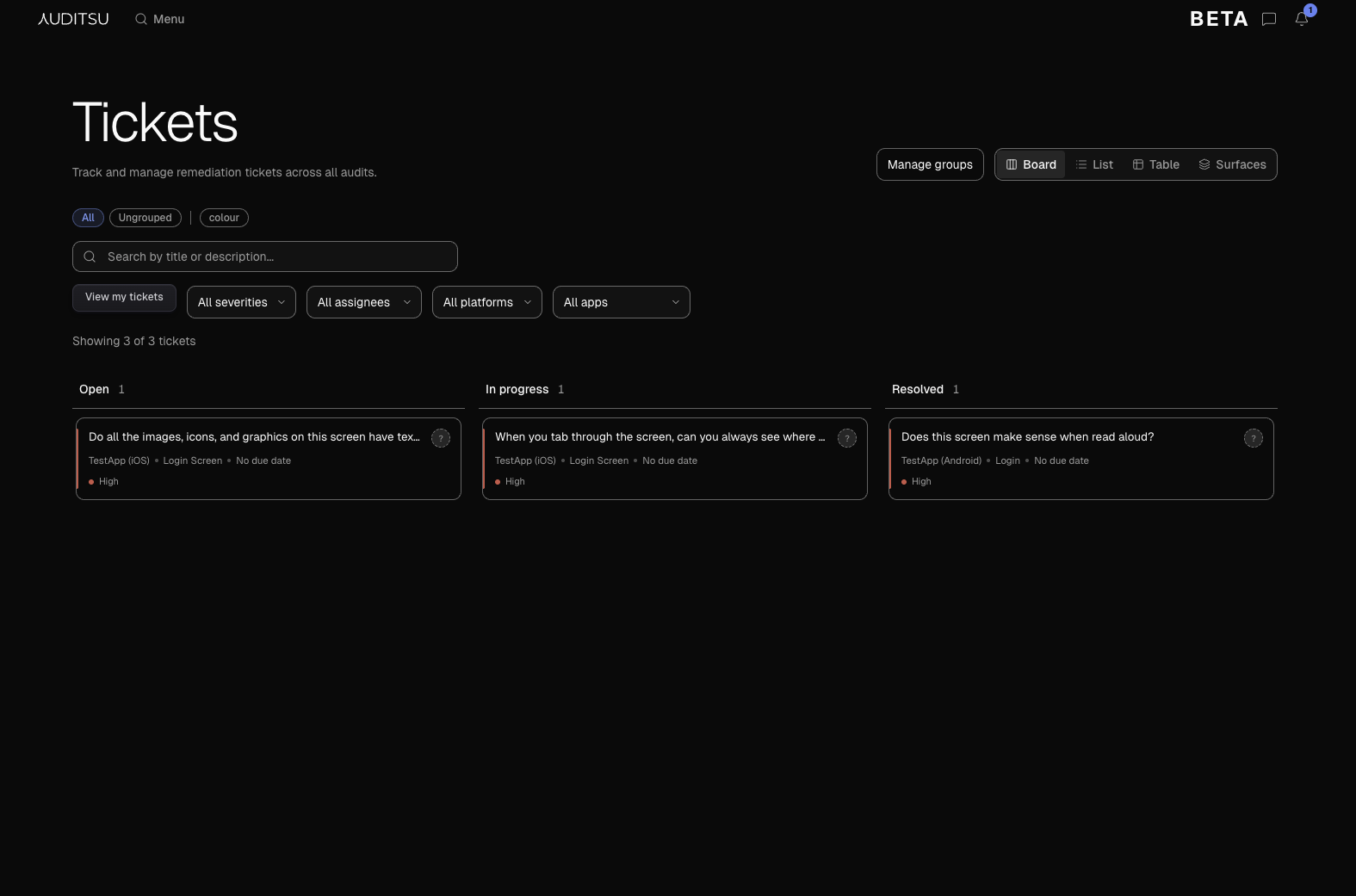 AUDITSU screenshot
