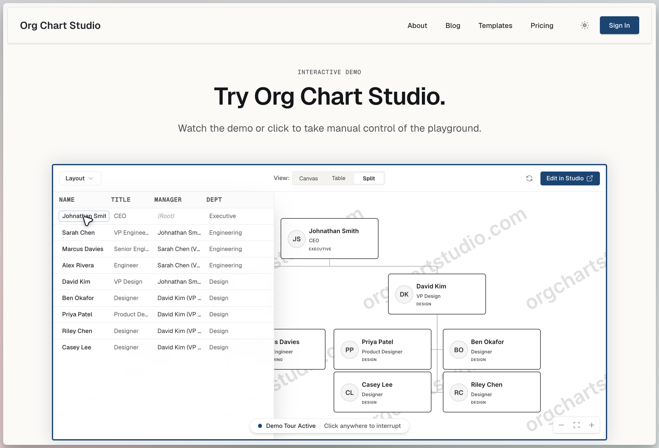 Org Chart Studio screenshot