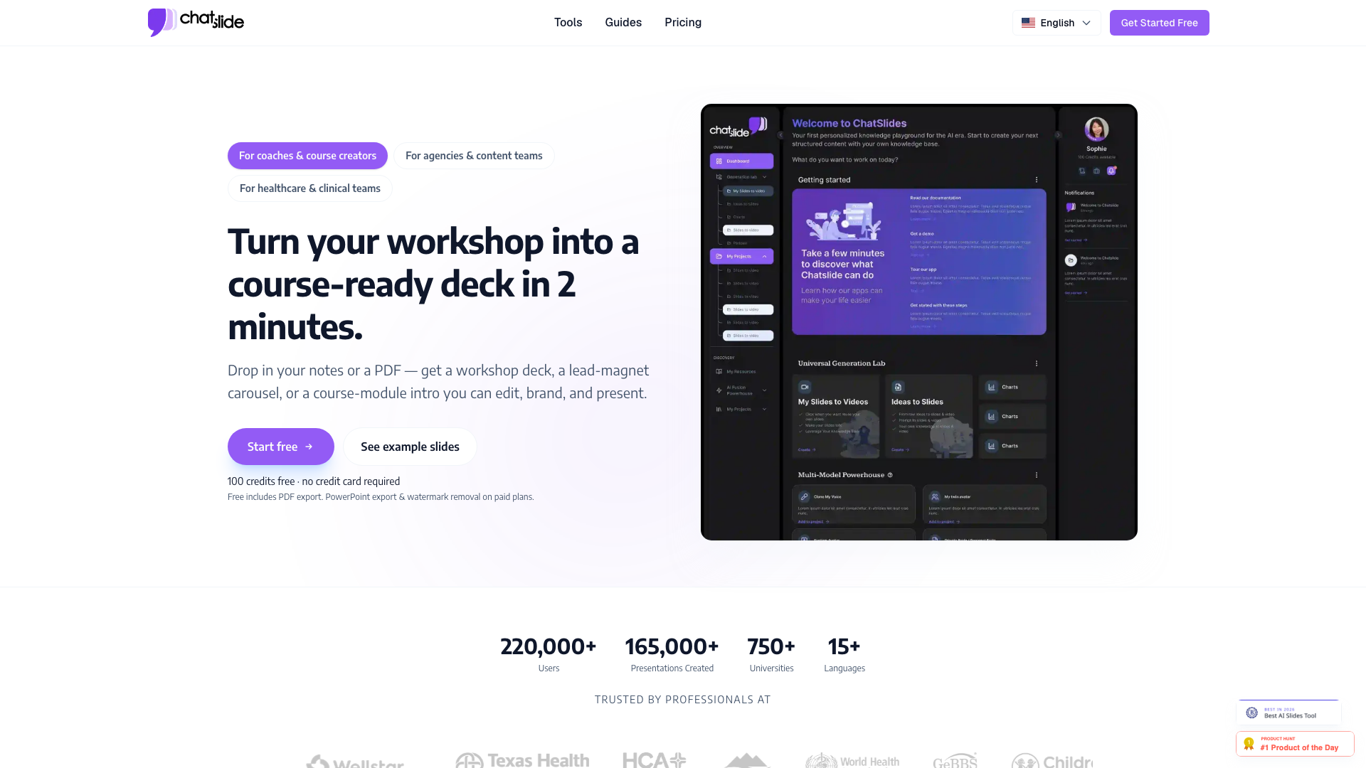 ChatSlide.ai screenshot