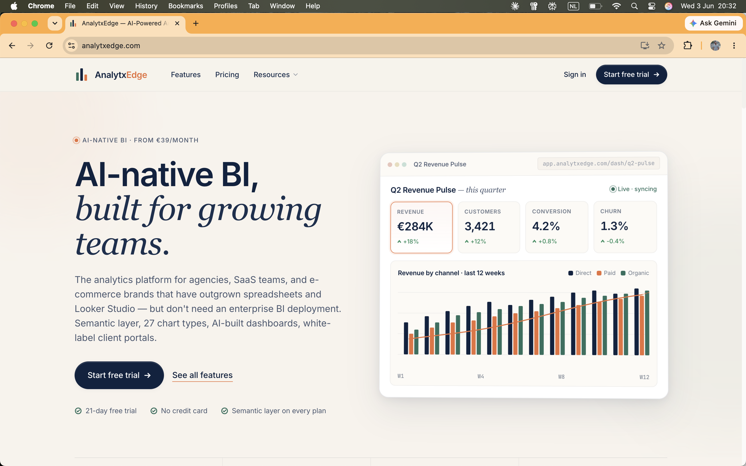 AnalytxEdge Analytics screenshot