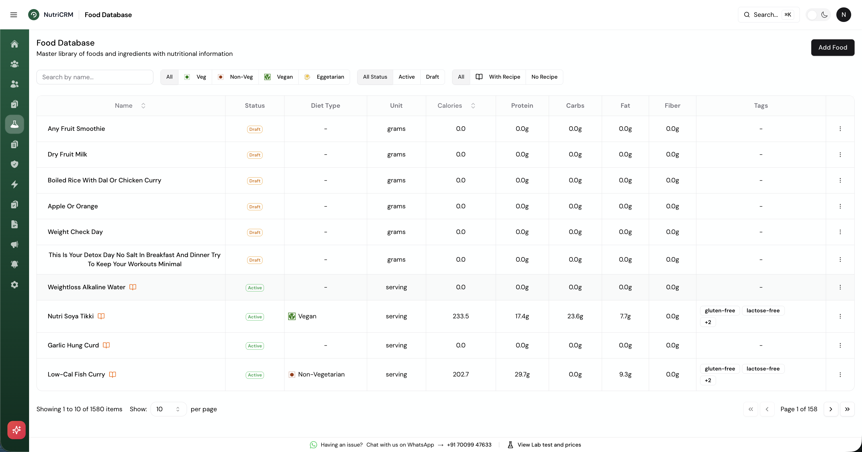 NutriCRM screenshot