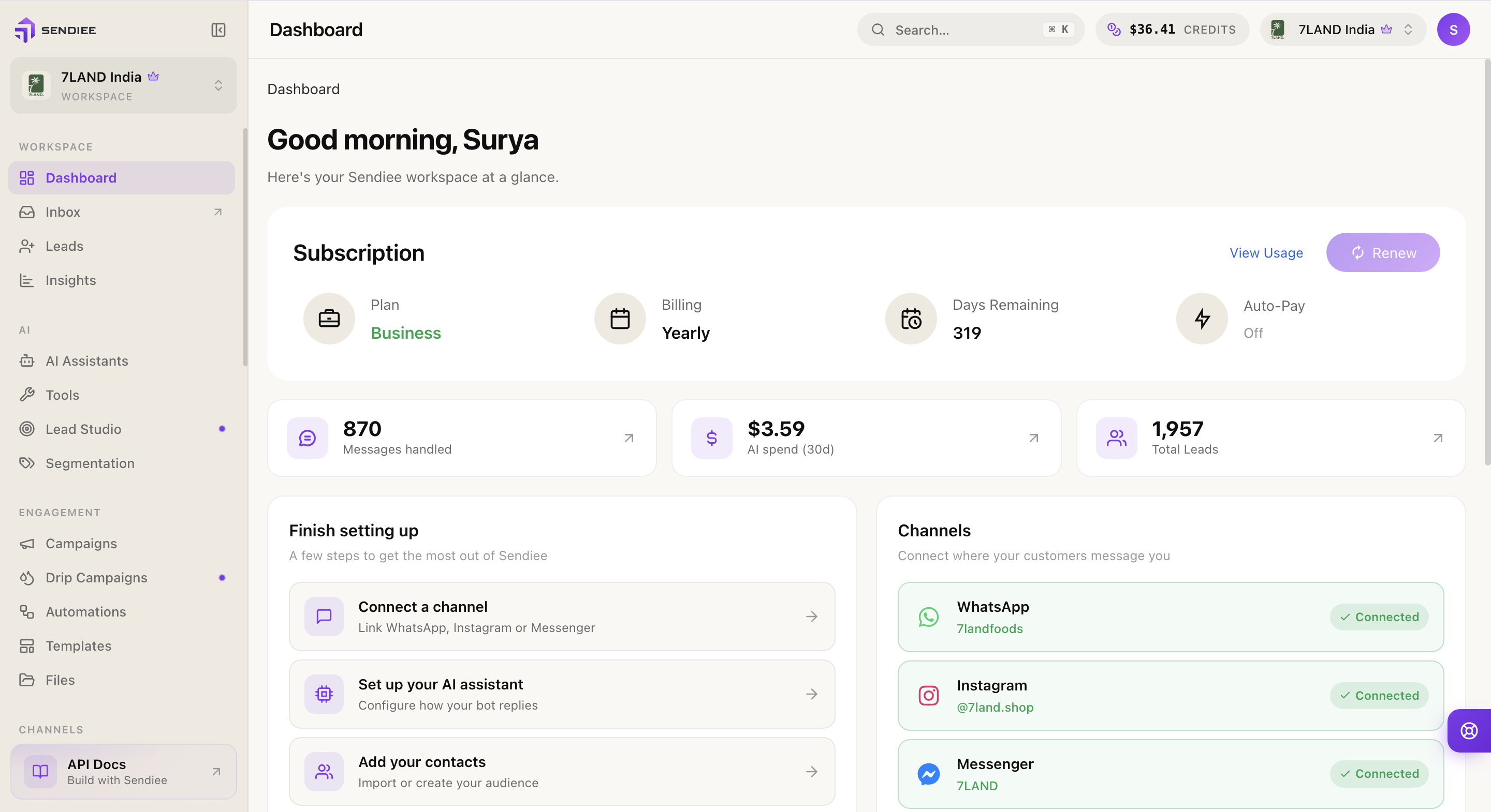 Sendiee screenshot