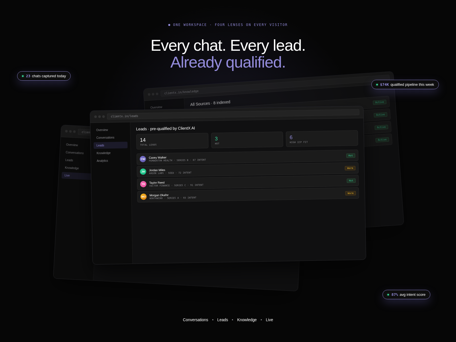 ClientX screenshot