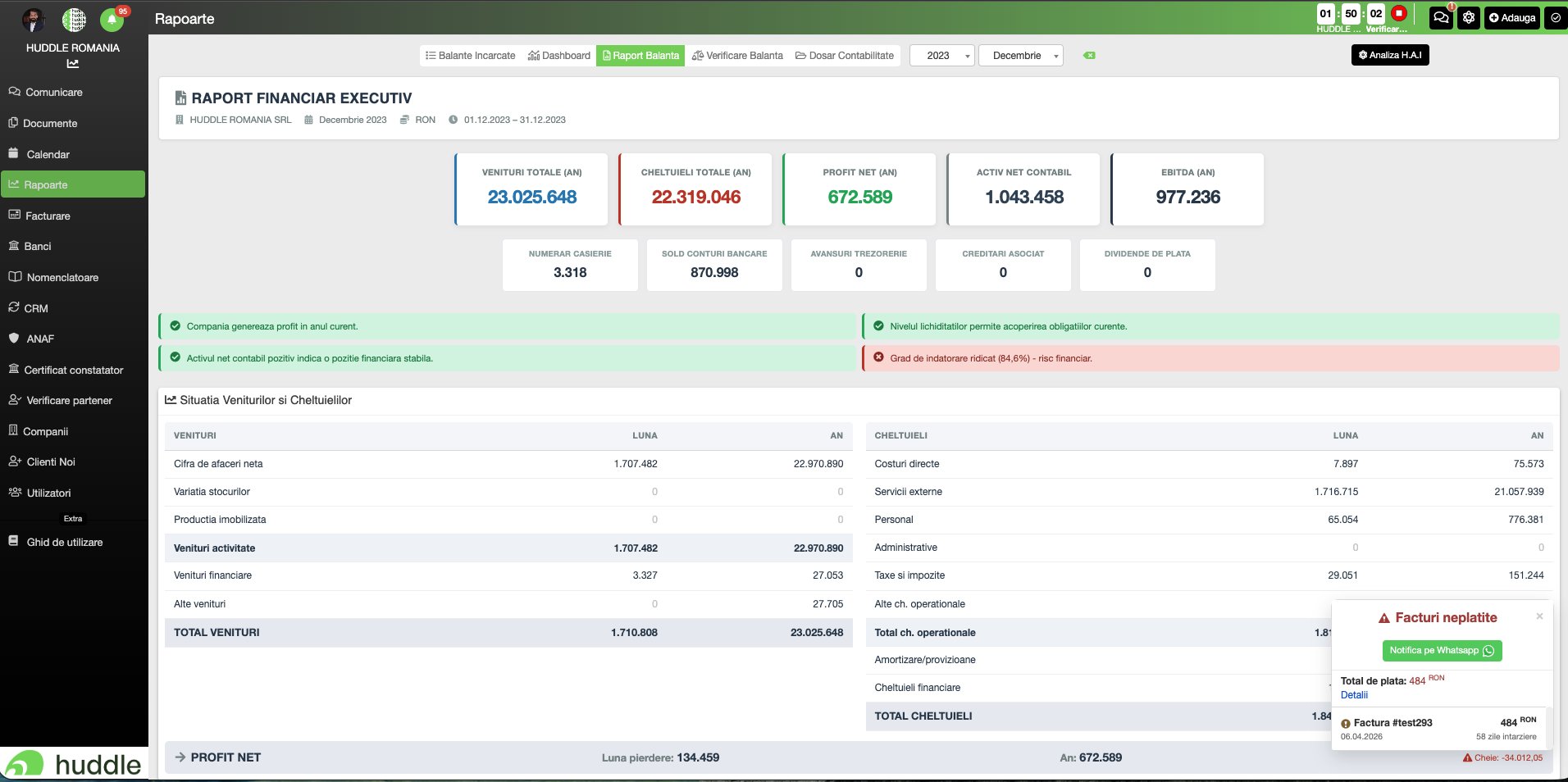 Huddle screenshot