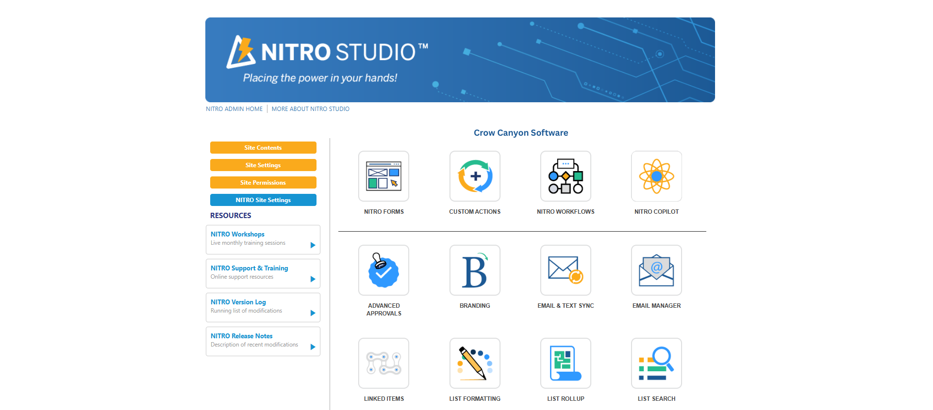 NITRO Studio screenshot