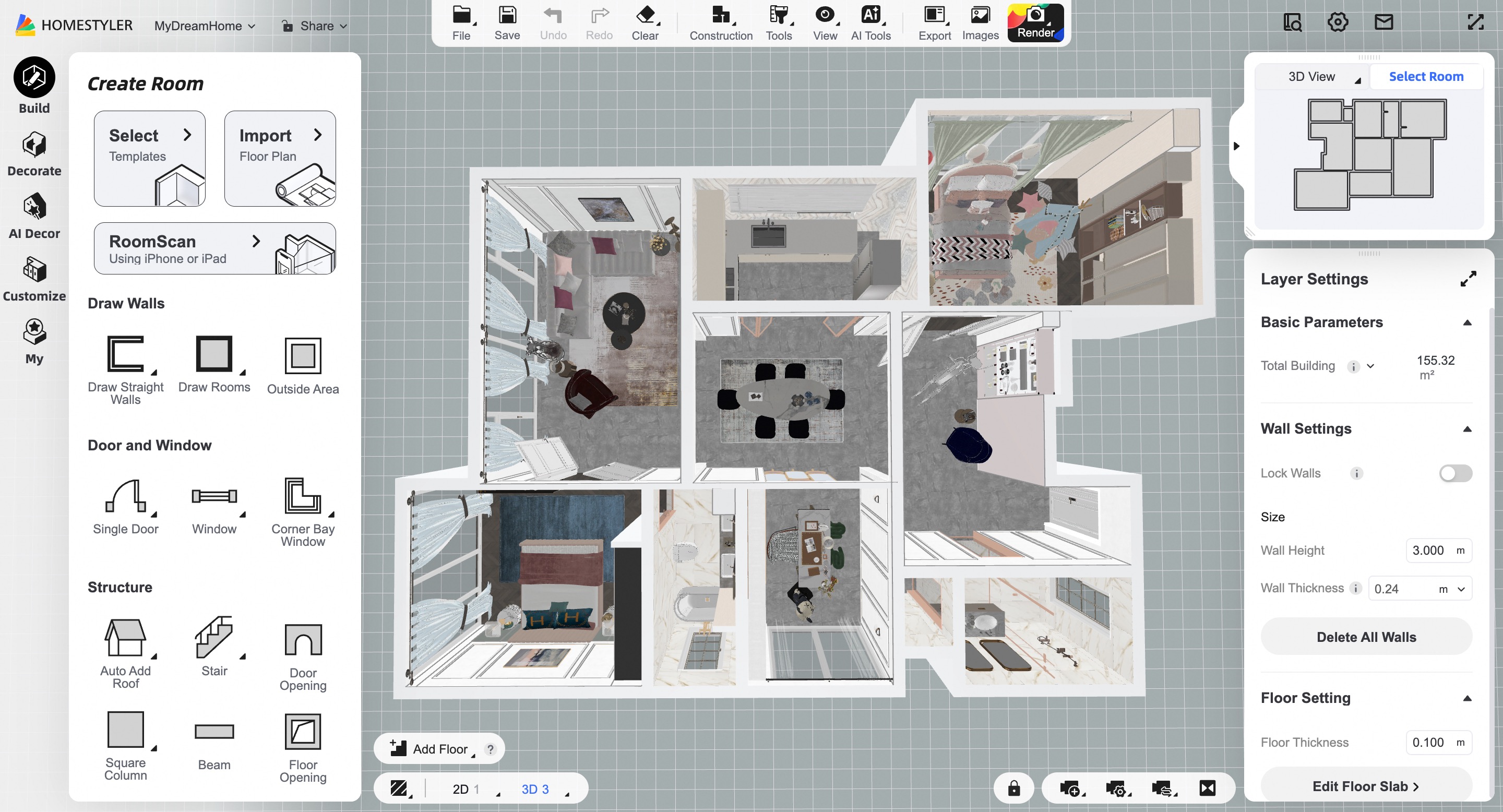 Homestyler screenshot
