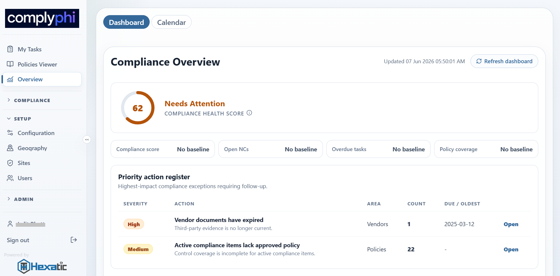 ComplyPhi screenshot