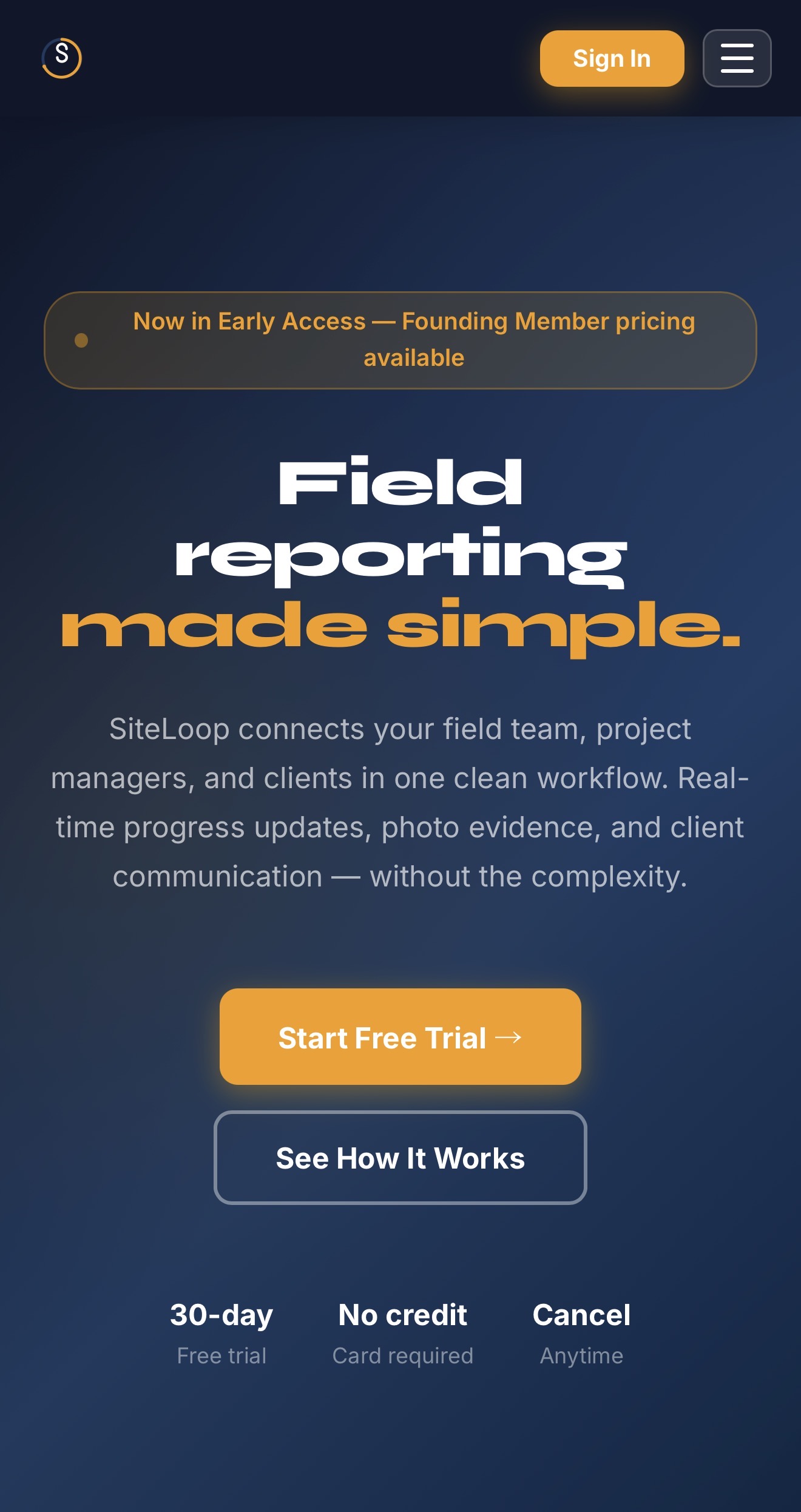 SiteLoop screenshot