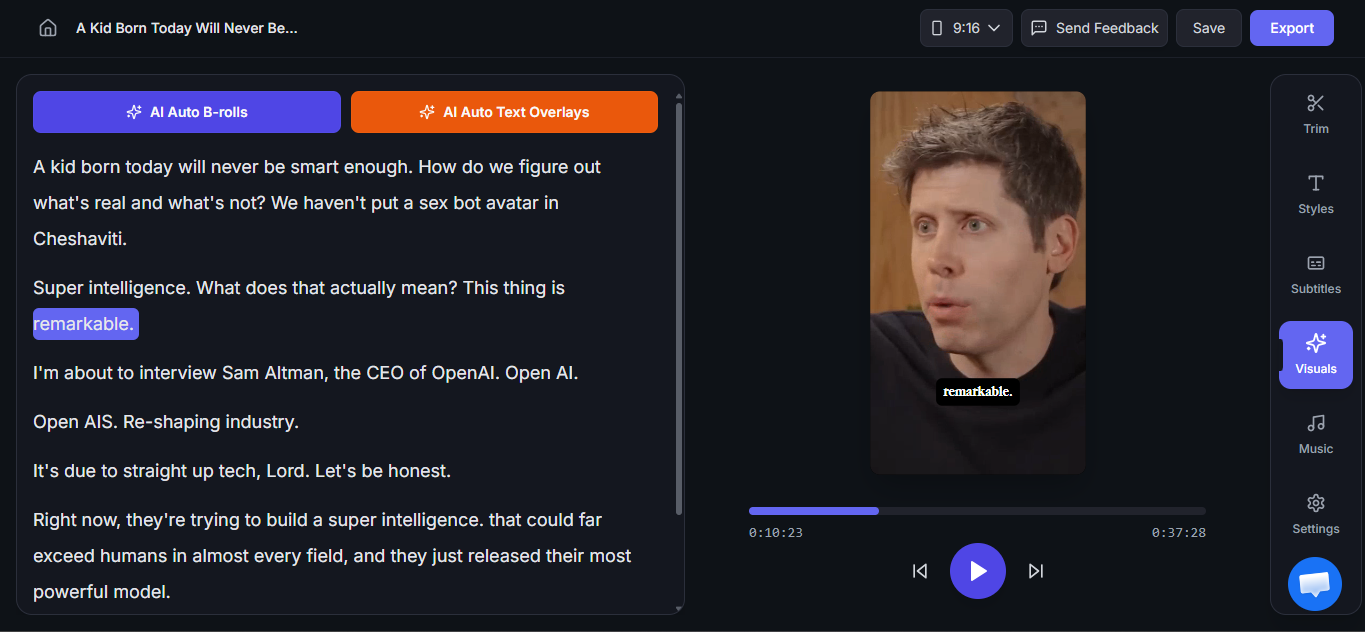 NextClip screenshot