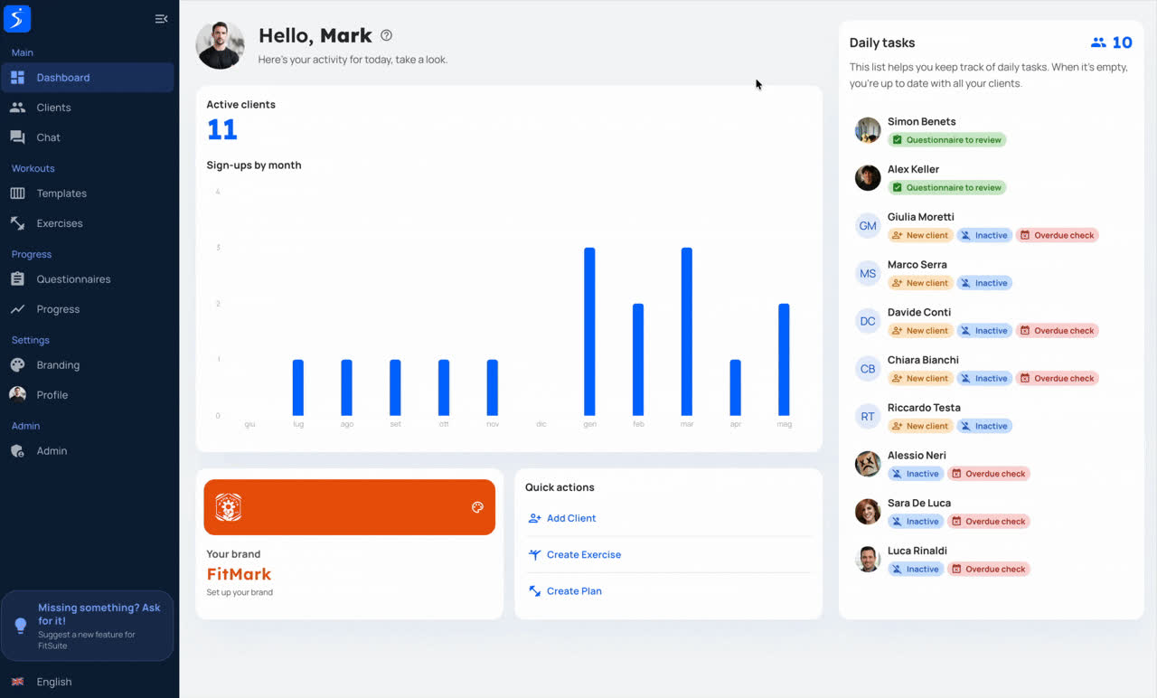 FitSuite screenshot