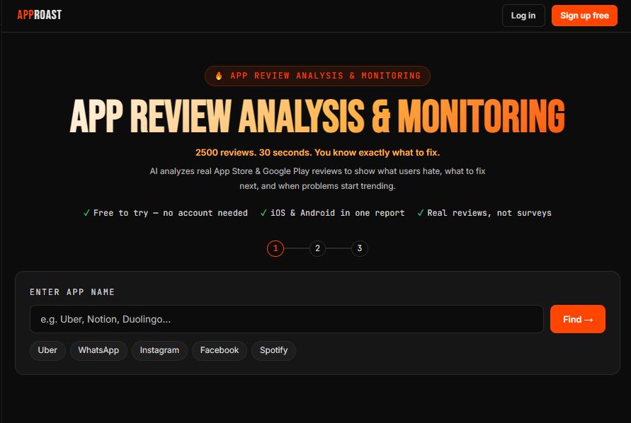 AppRoast screenshot