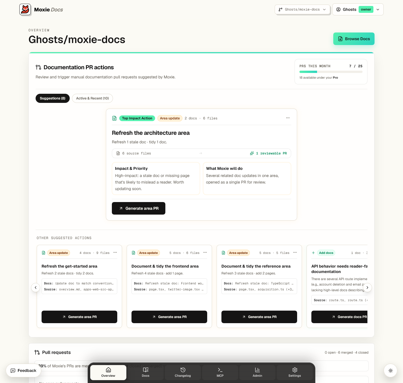 Moxie Docs screenshot