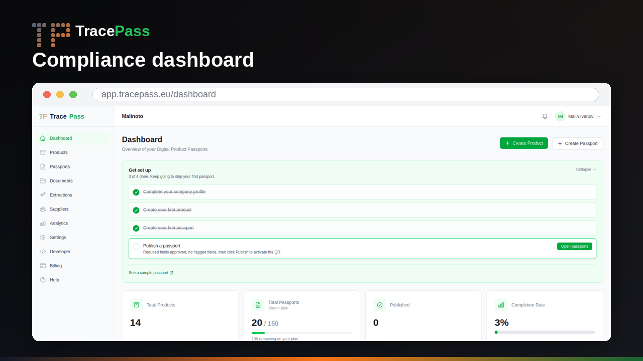 TracePass screenshot