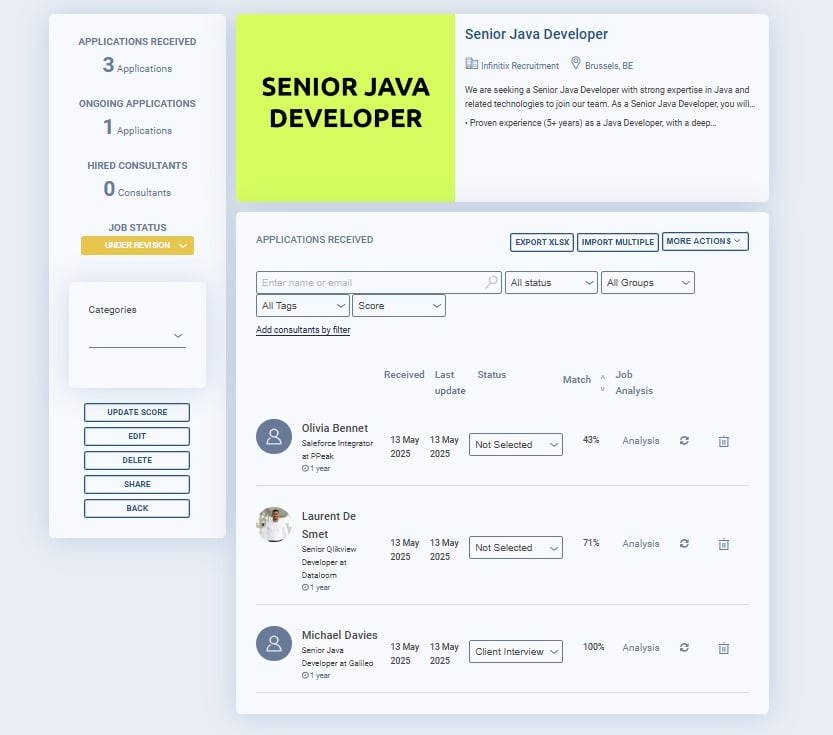 Sprint CV screenshot