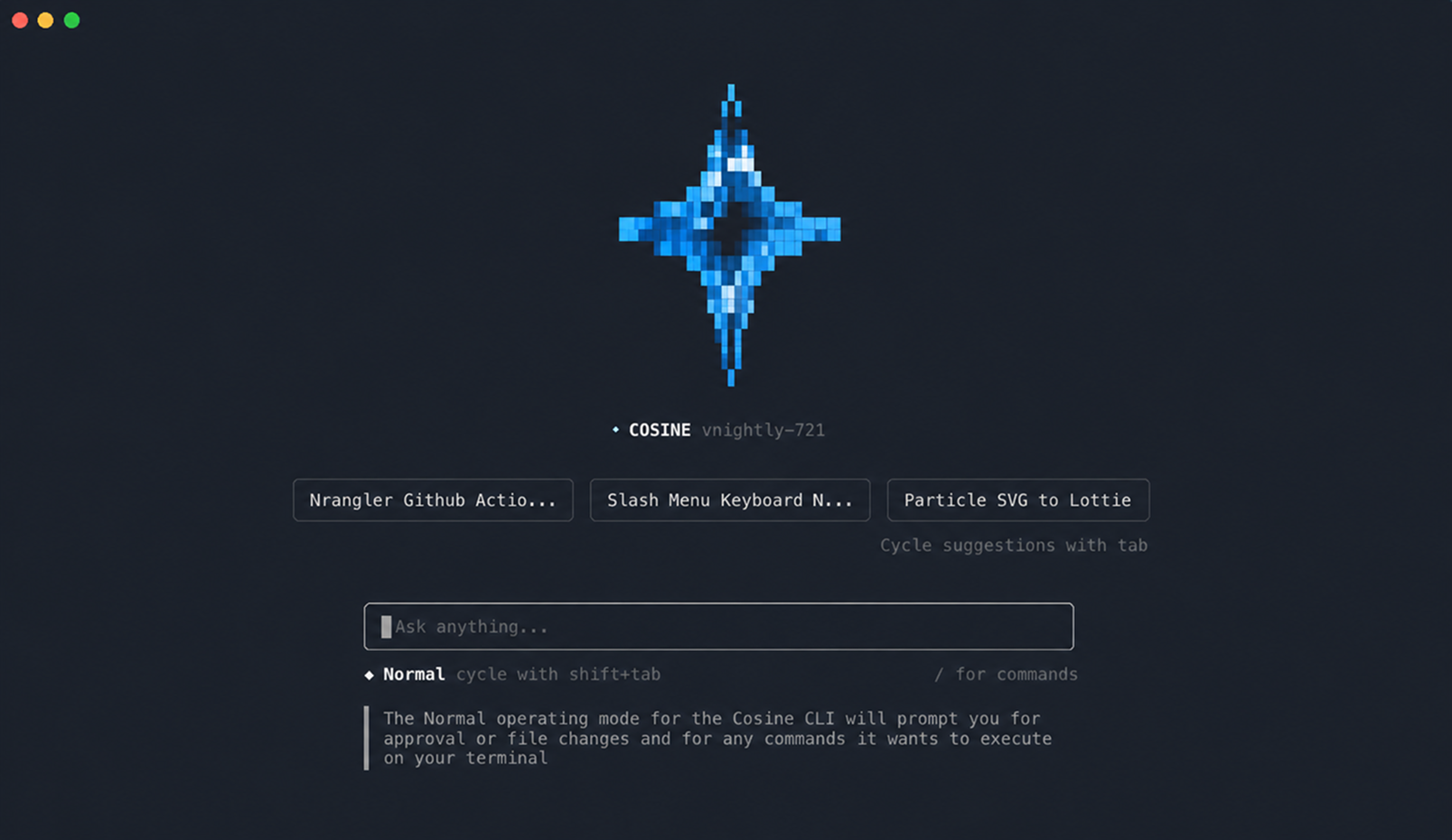 Cosine screenshot