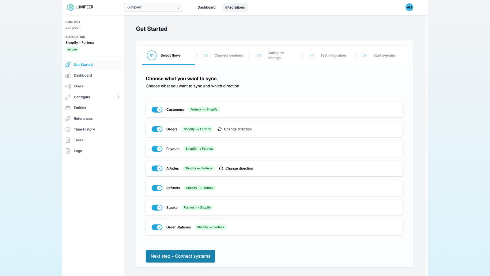Junipeer screenshot