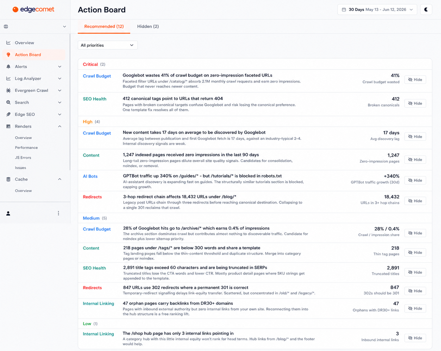 EdgeComet screenshot