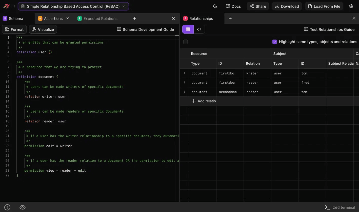 AuthZed screenshot