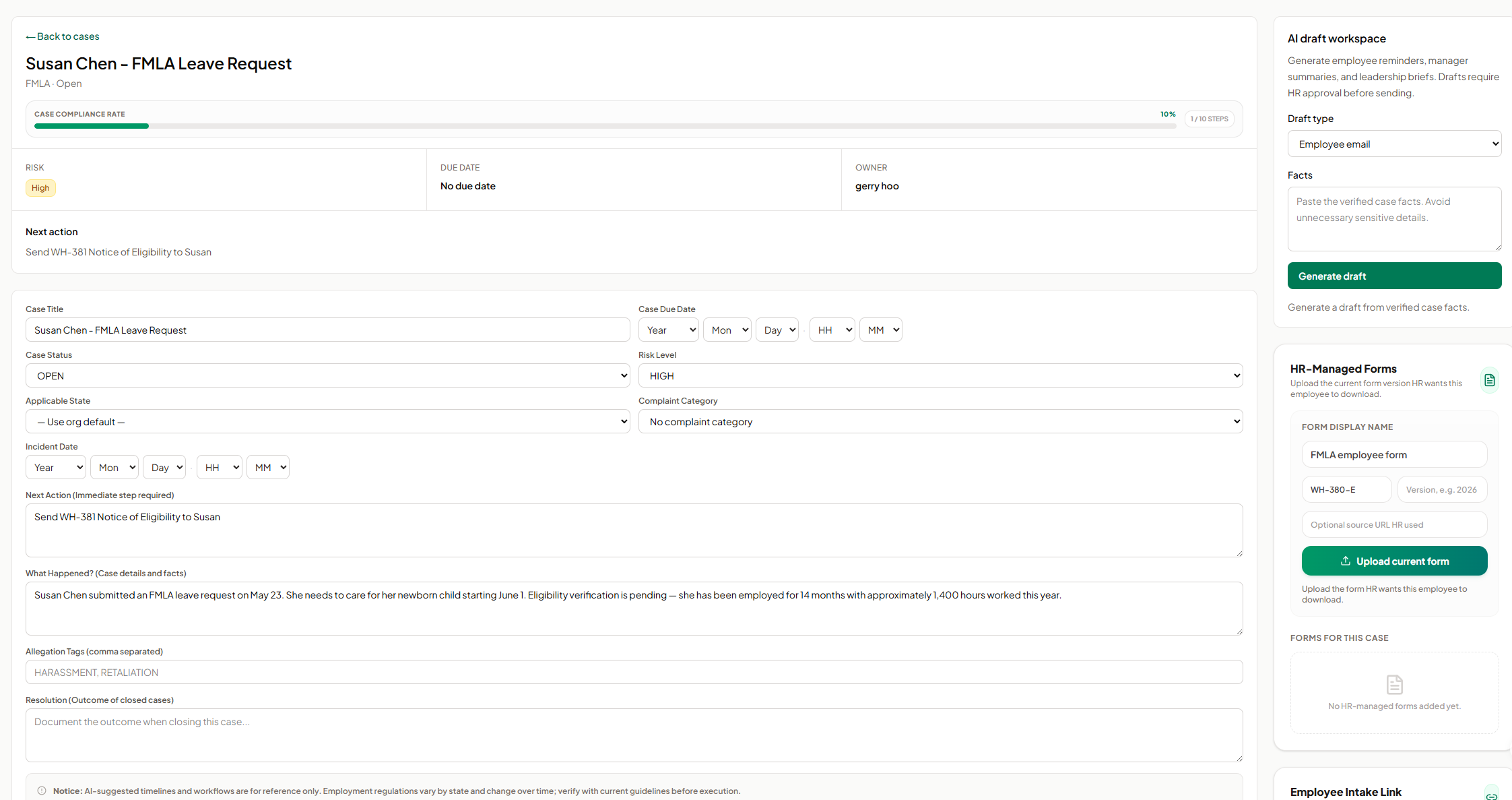 AI SoloHR screenshot