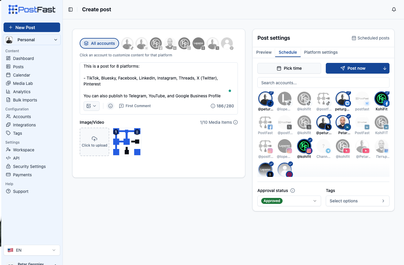 PostFast screenshot