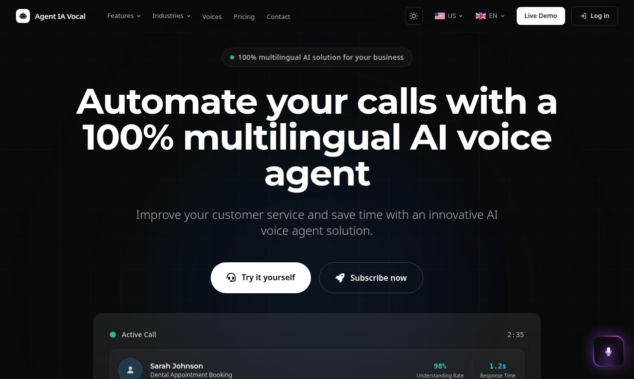 Agent IA Vocal screenshot