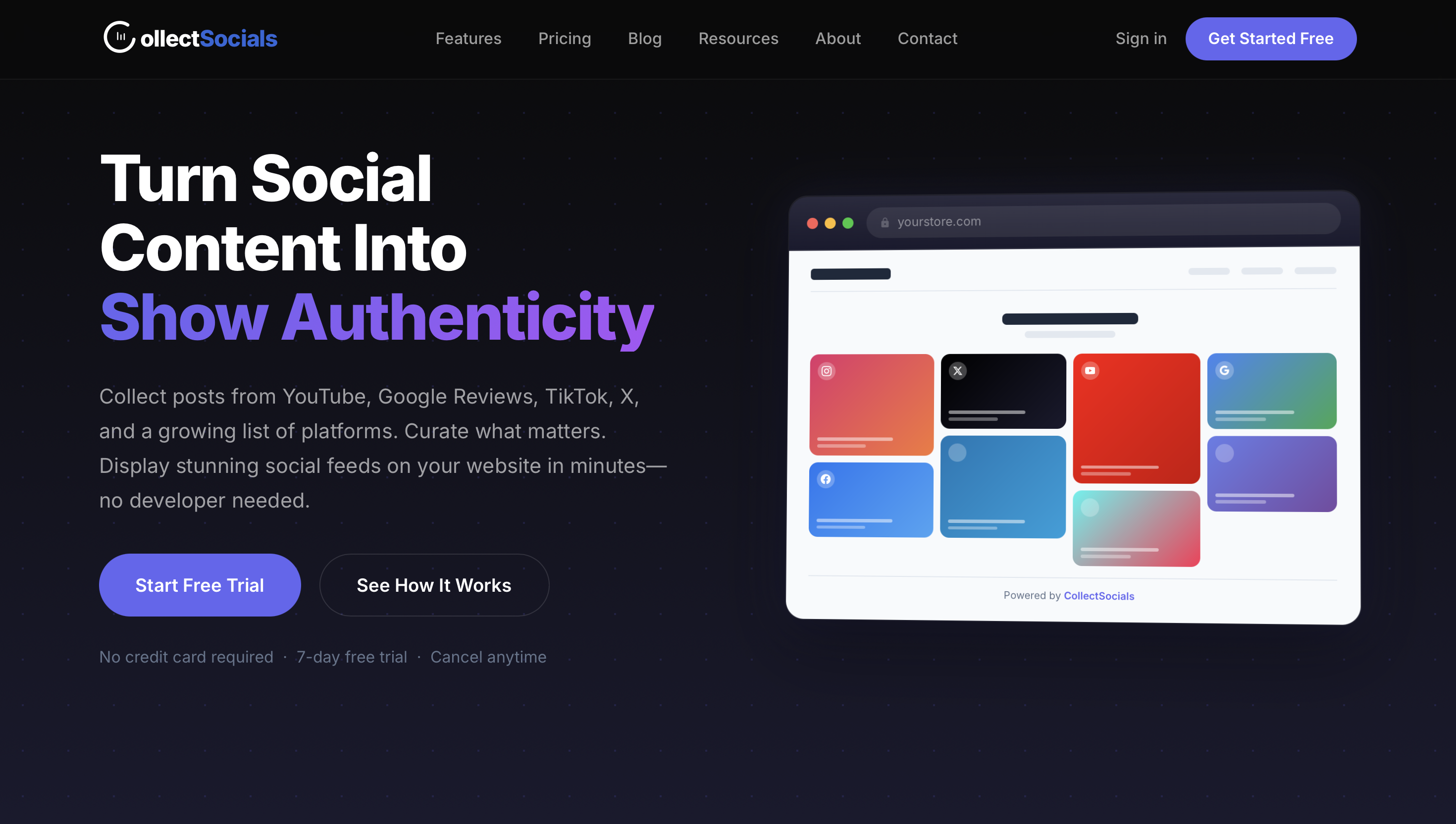 CollectSocials screenshot