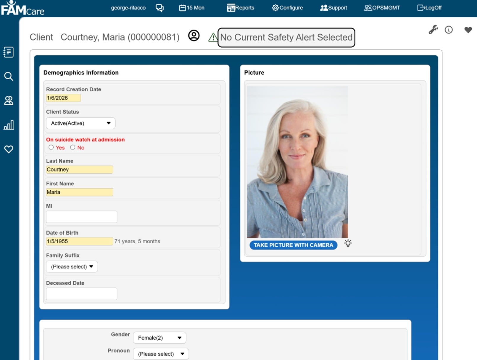 FAMcare screenshot
