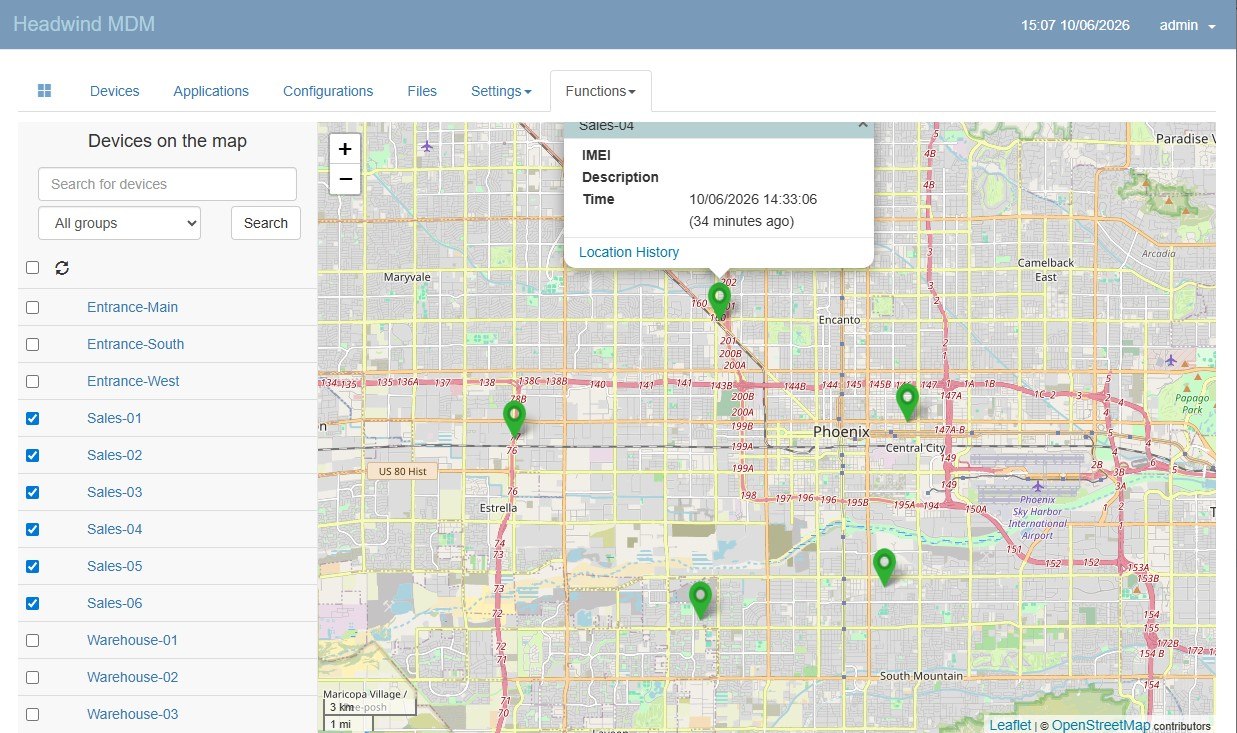 Headwind MDM screenshot