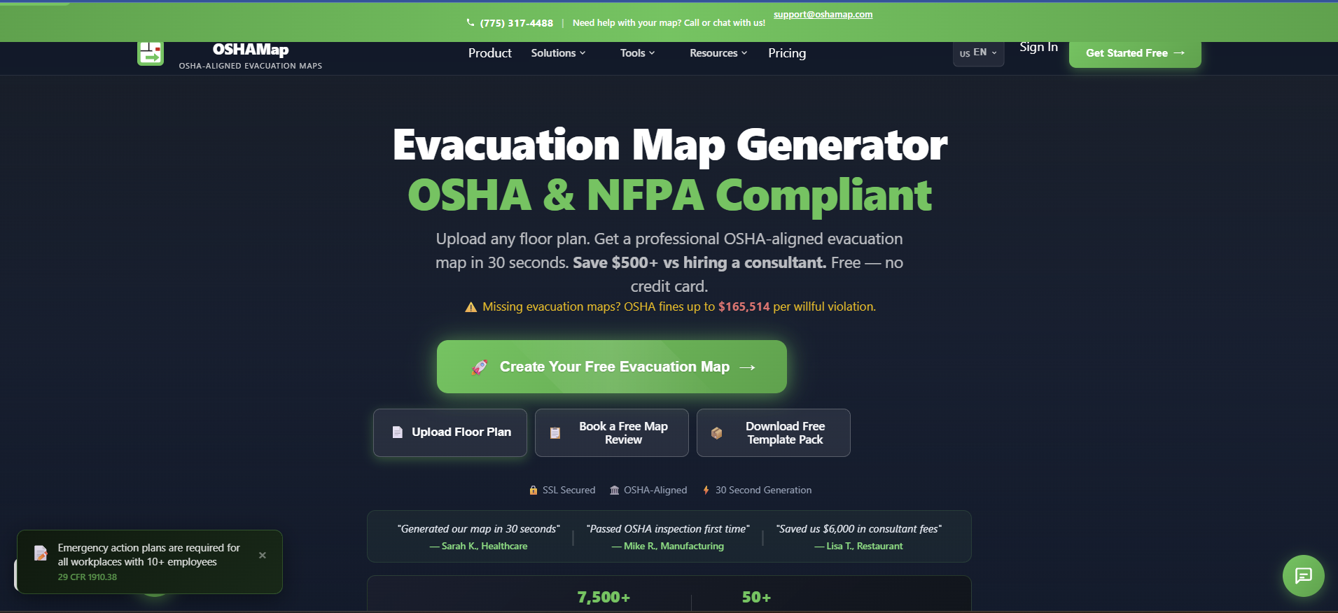 OSHAMap screenshot
