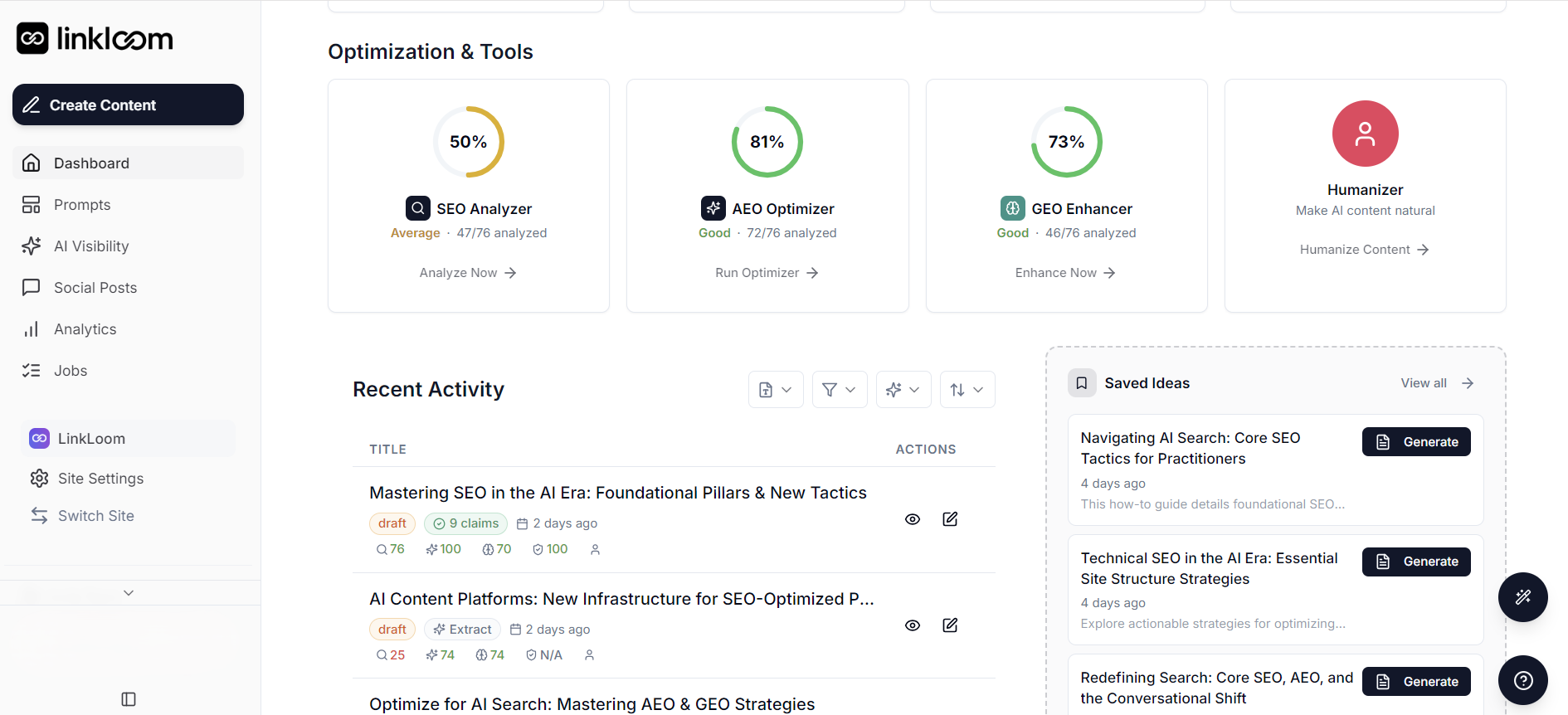 LinkLoom screenshot