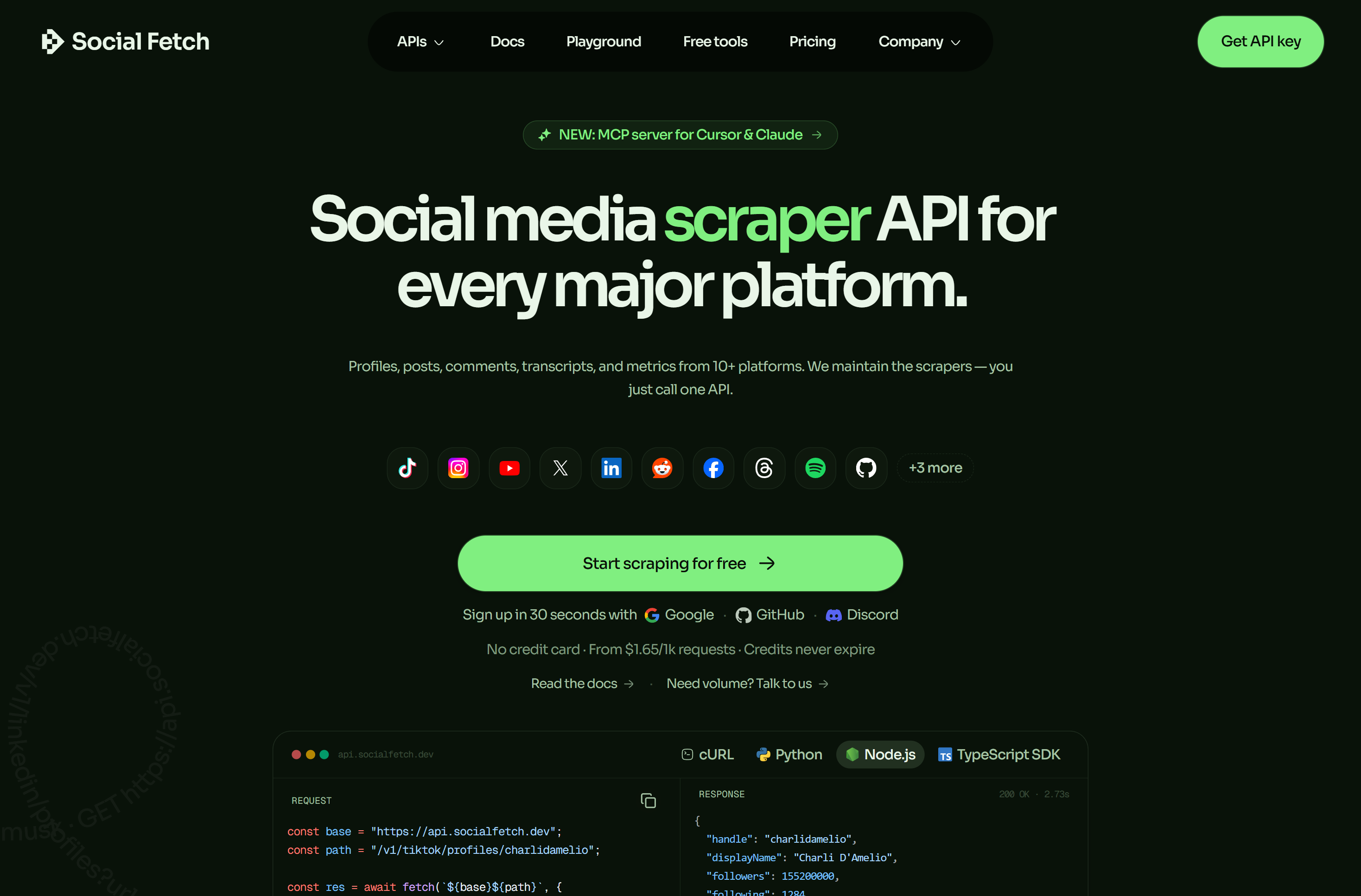 Social Fetch screenshot