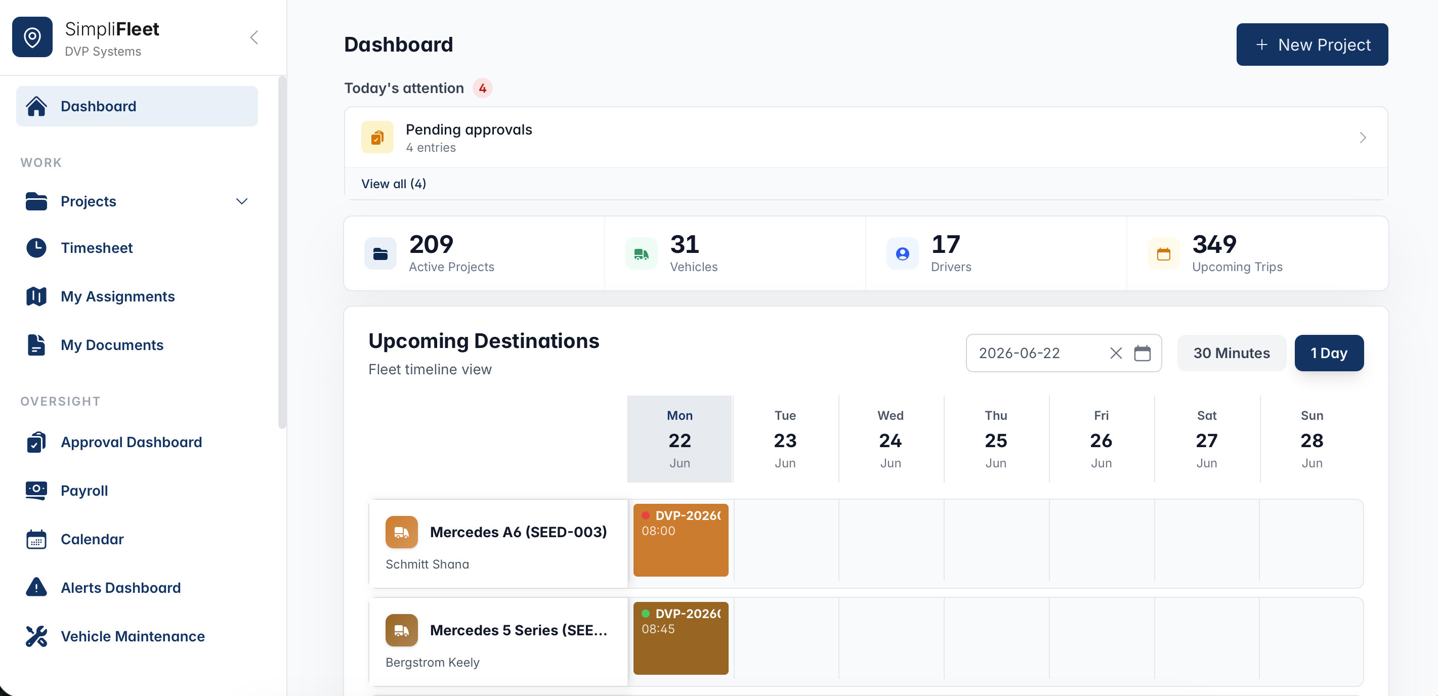 SimpliFleet screenshot