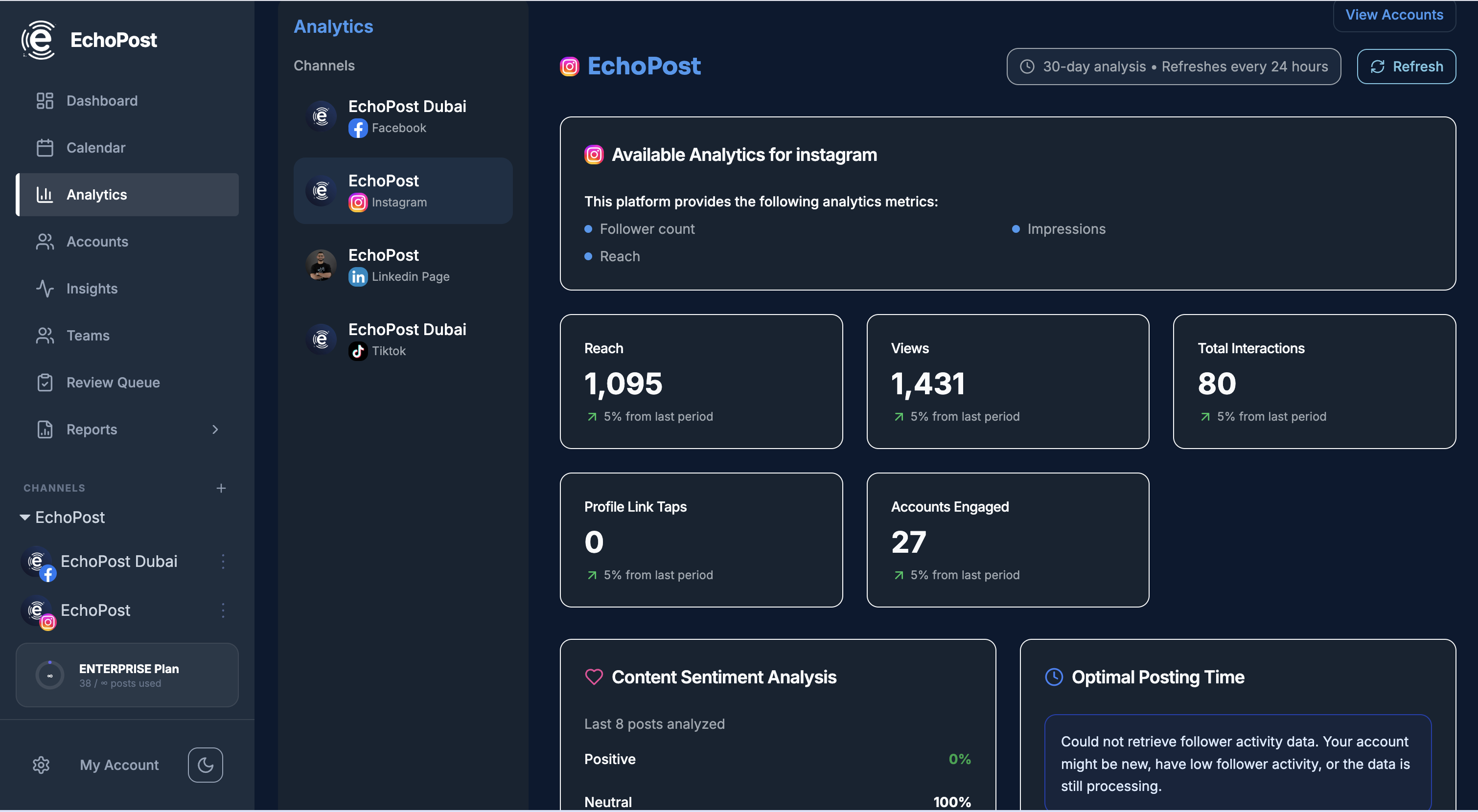 EchoPost screenshot