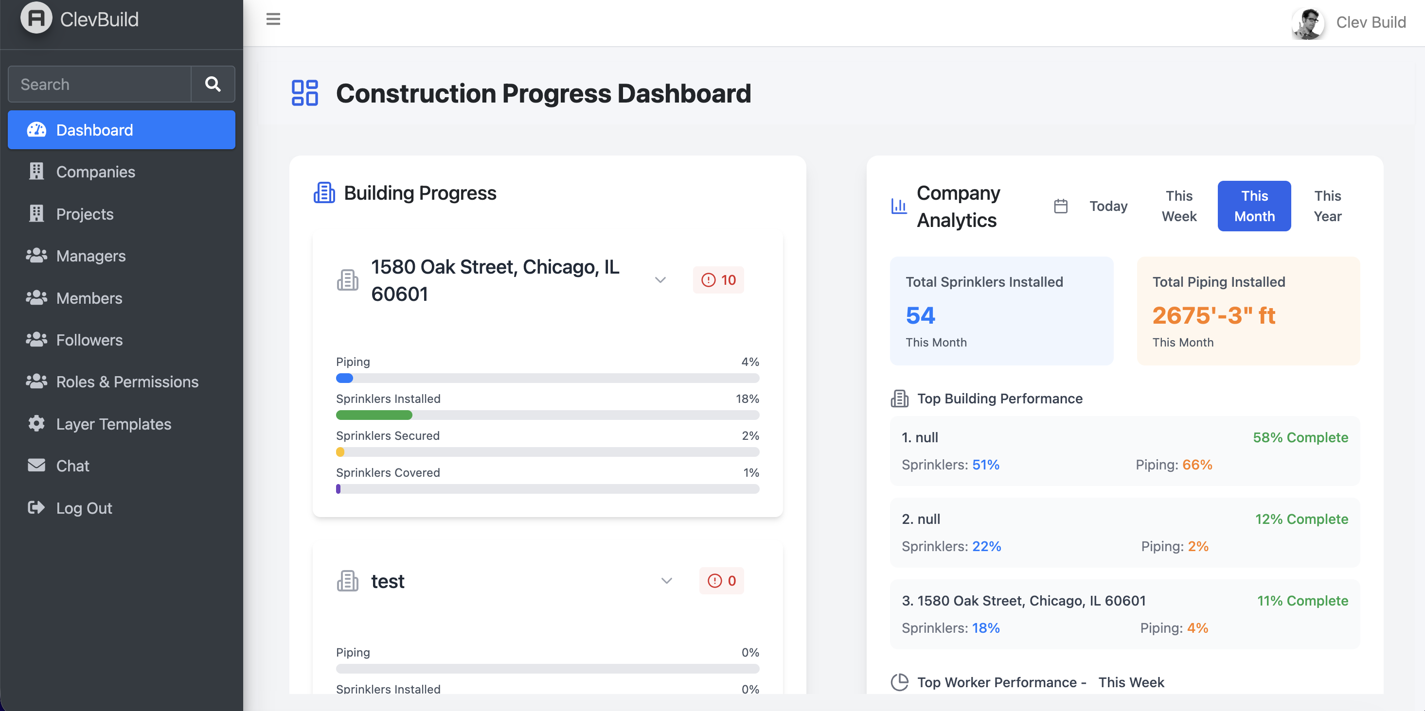 Clevbuild screenshot