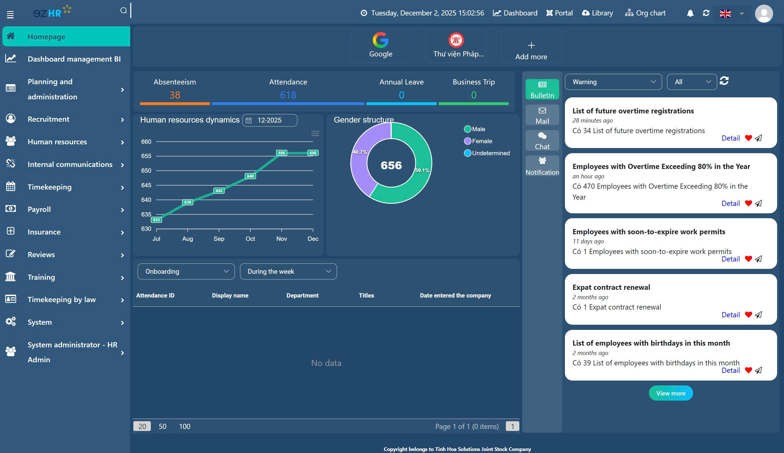 ezHRSoftware screenshot