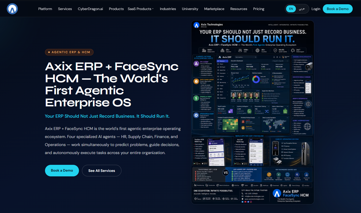 Axix ERP screenshot