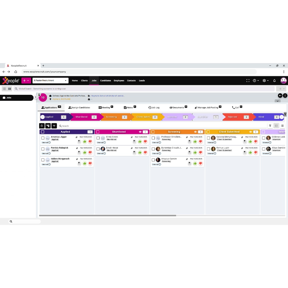 XeopleRecruit screenshot