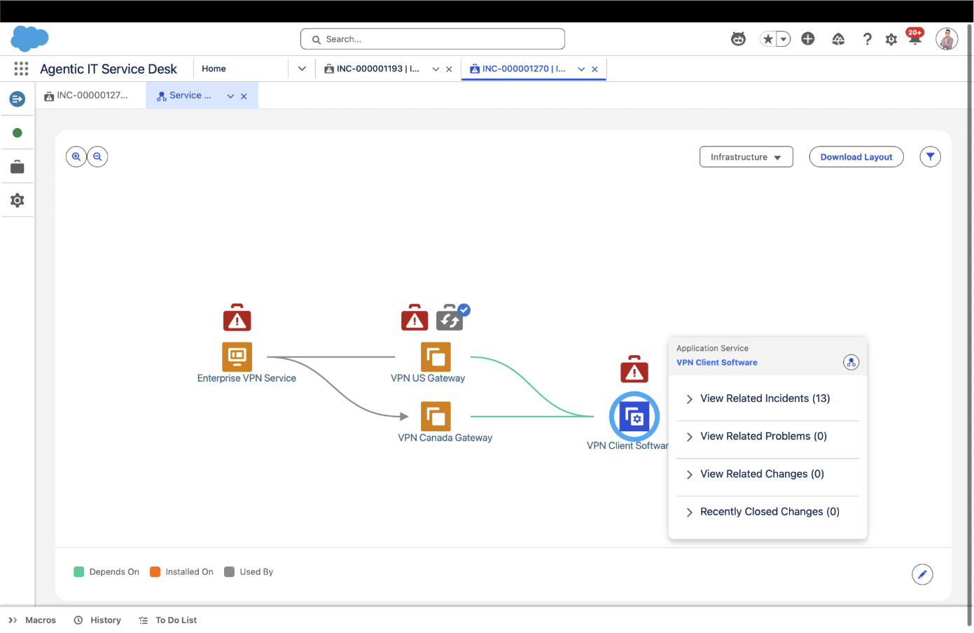 Agentforce IT Service screenshot